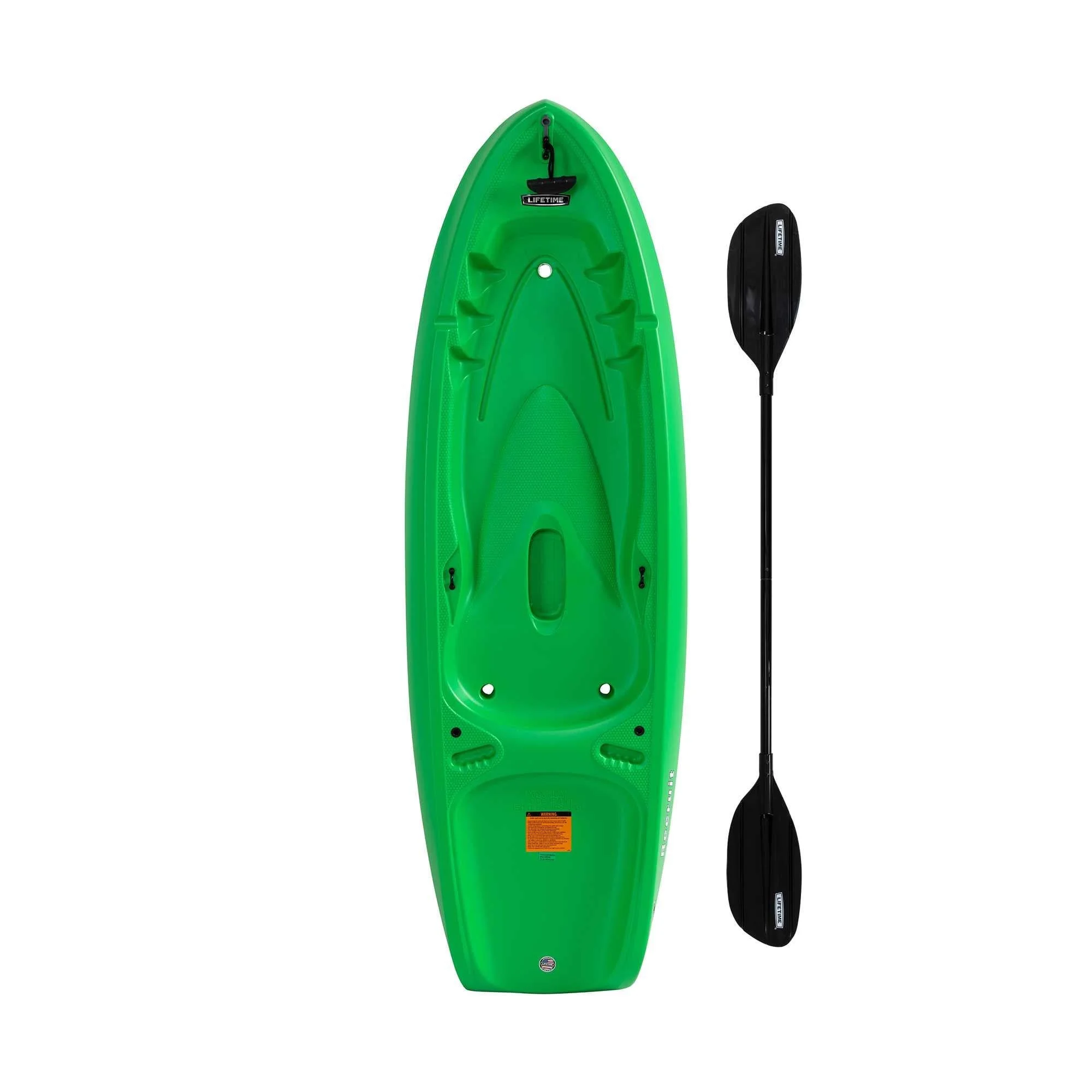 Lifetime Recruit 6.5 ft Youth Sit-on-Top Kayak, Lime Green (90765)
