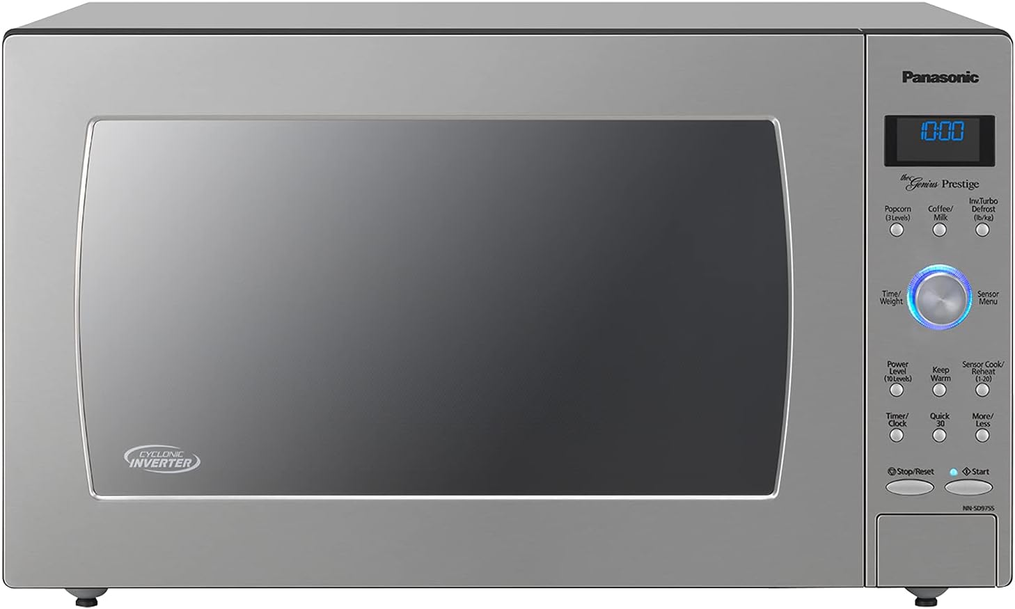 Panasonic NN SN966S 2.2 Cu. Ft. 1250W Stainless Steel Microwave Oven with Inverter & Genius Sensor, Countertop/Built In