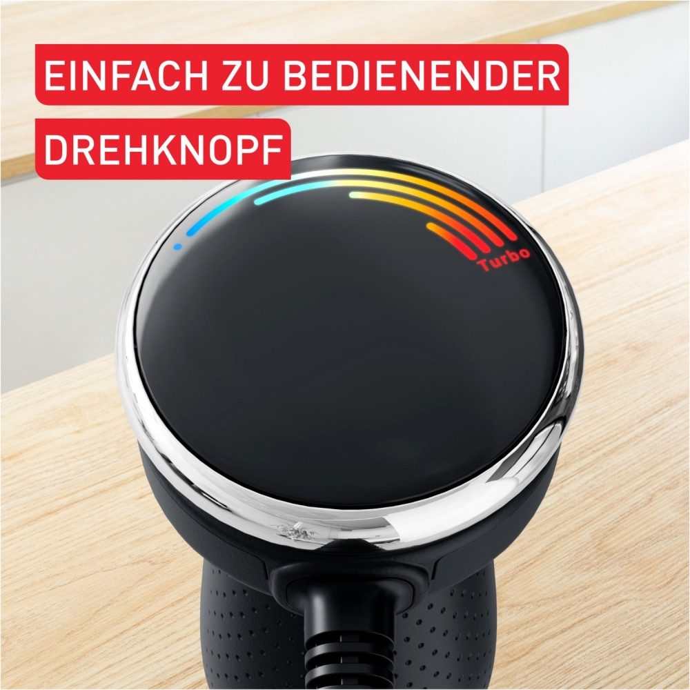 Stabmixer HB673830 Quickchef+ 3in1 Edelstahl-Stabmixer schwarz