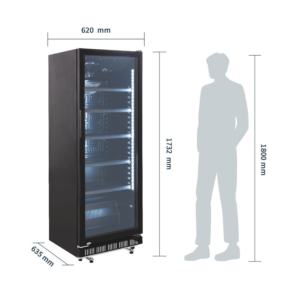 Getränkekühlschrank GastroHero Getränkekühlschrank GK-360BB