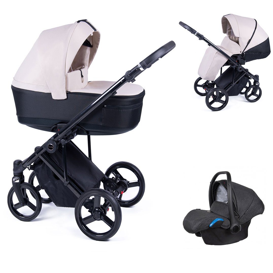 Kombi-Kinderwagen Fado 4 in 1 inkl. Sportsitz, Autositz und Zubehör in 10 Designs