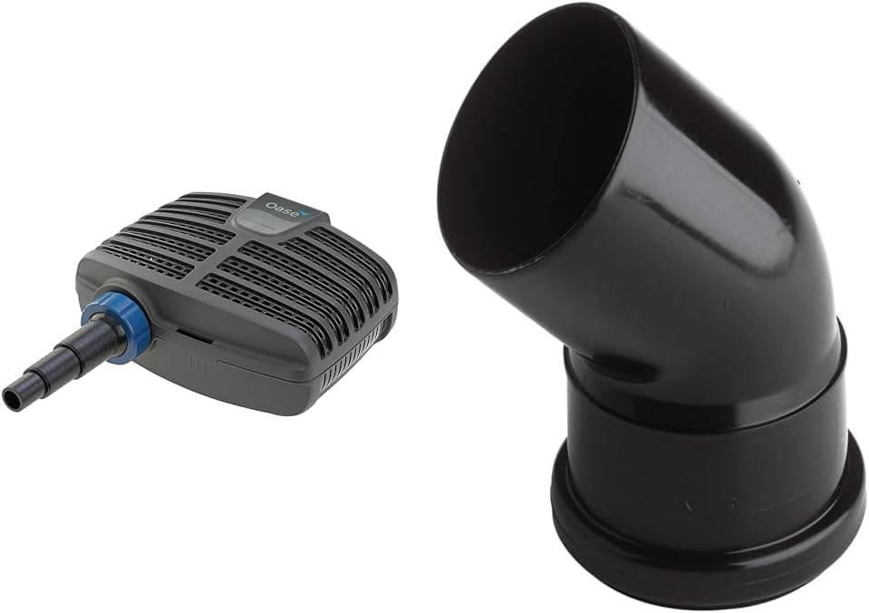 OASE 51096 Filter und Bachlaufpumpe AquaMax Eco Classic 5500, 5300 l/h Förderleistung, energiesparende Bachlaufpumpe, Teichpumpe, Filter, Pumpe, Bachlauf, Dunkelgrau