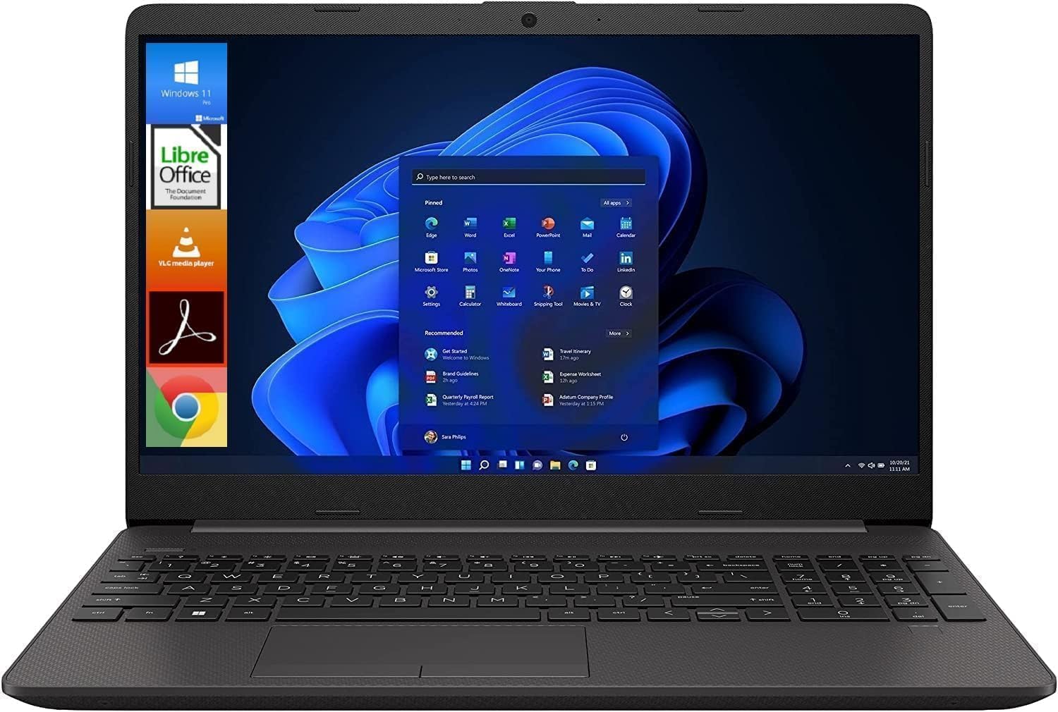 250 G9, Notebook Pc Portatile, Display HD 15,6’’, CPU Celeron N4500, 16 GB Ram DDR4, 512 GB SSD NVMe, Windows 11 Pro, Pronto All’Uso