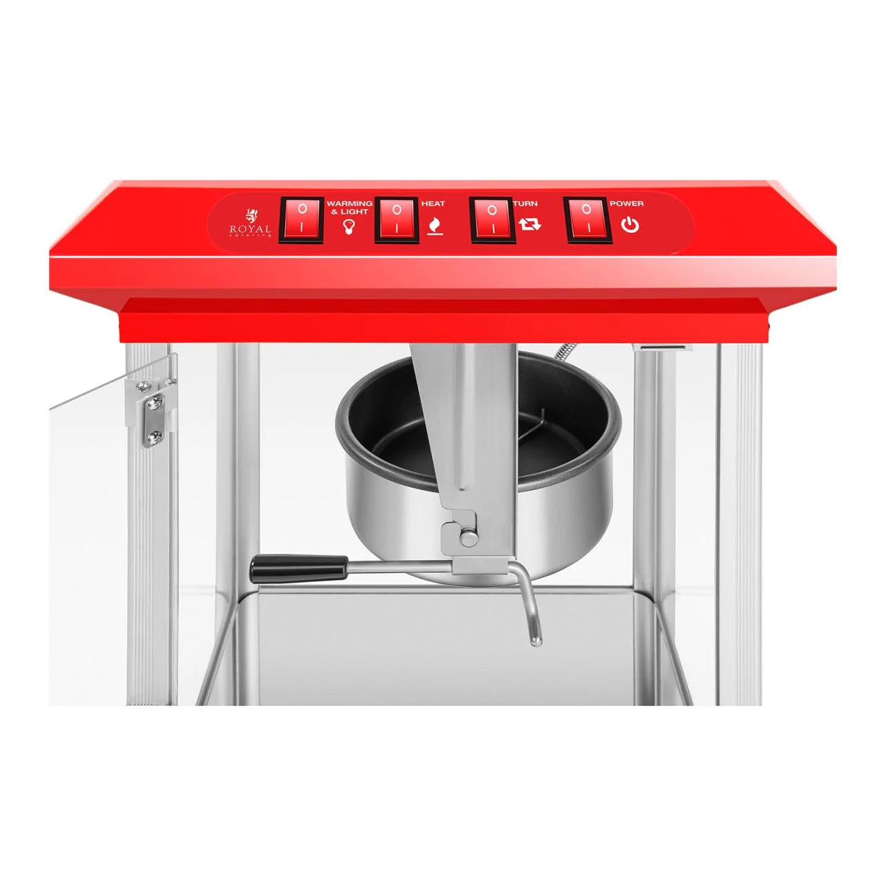Macchina per Popcorn Rossa – Capacità 8 Once, Design Vintage e Compatto