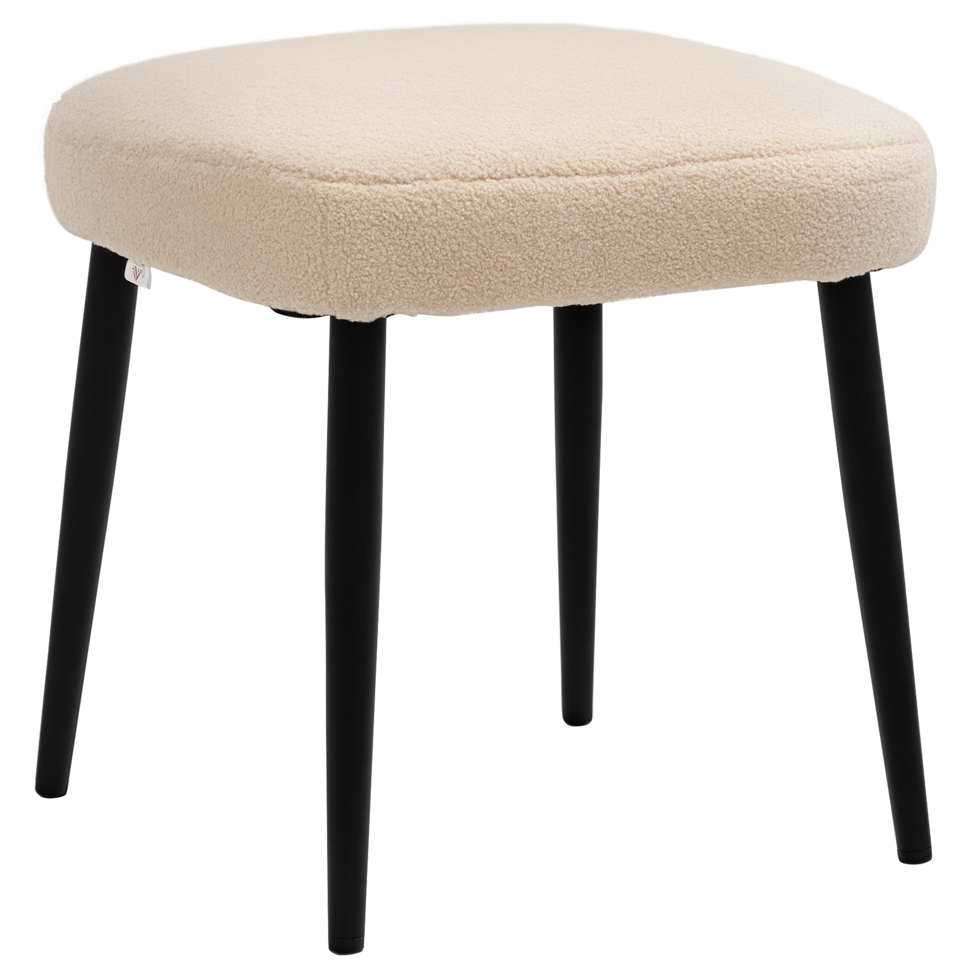 Aosom Hocker, Sitzhocker, Teddy, Fußhocker, Beige