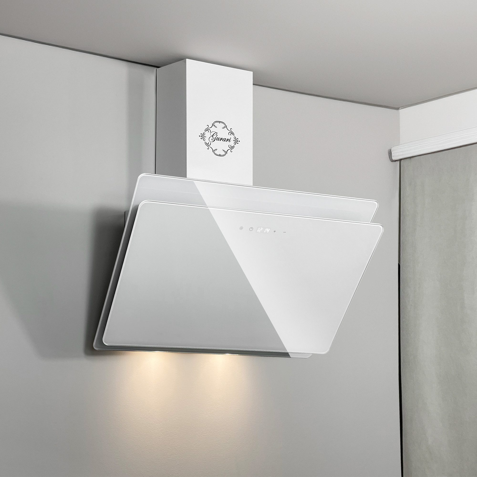 Wandhaube GCH S 411 60 WH PRIME N,., Dunstabzugshaube, 60 cm, 1000 m³/h