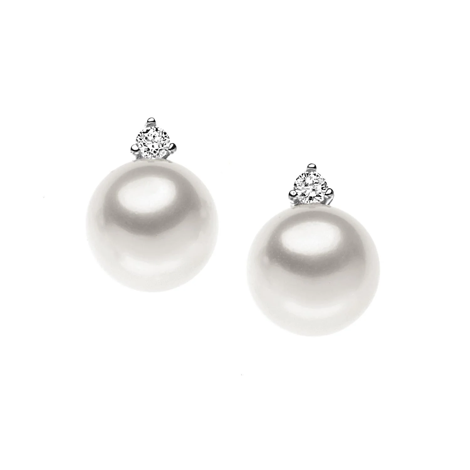 Orecchini Comete Gioielli con perle 8,5 mm e brillanti - ORP 544