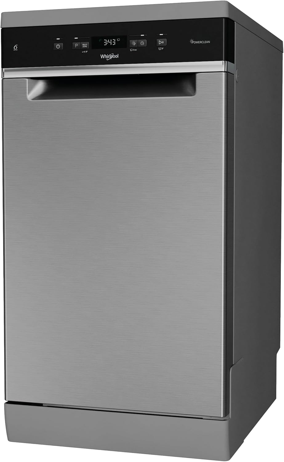 Whirlpool WH4FD11CS7A0X - Lavastoviglie Libera Installazione Per 11 Coperti. Lavastoviglie Con Tecnologia Sesto Senso Larghezza 45,0cm, Profondità 59,0cm, Altezza 85,0cm, Classe Energetica D