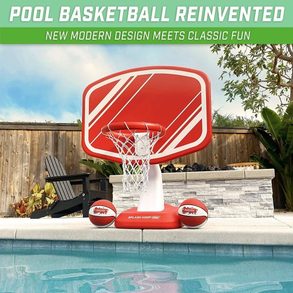 GoSports Splash Hoop Pro Swimming Pool Basketball Game – Blue