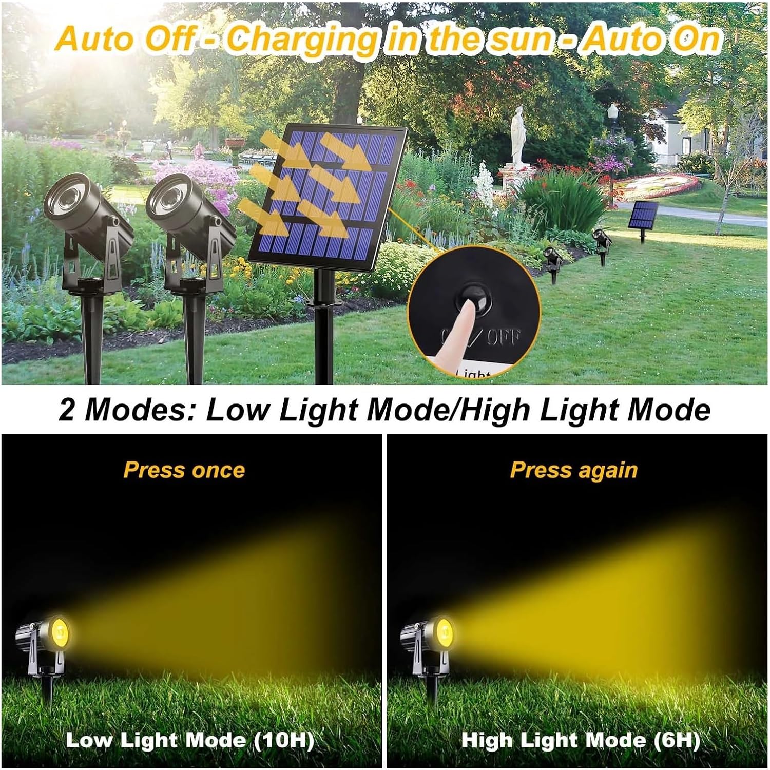 RGB SO LED Außenleuchten IP65 Wasserdicht Garten Dekorative Lampen Hell Energieeffizient Warm Kaltweiß Landschaft Hof Beleuchtung für Weg und Terrasse