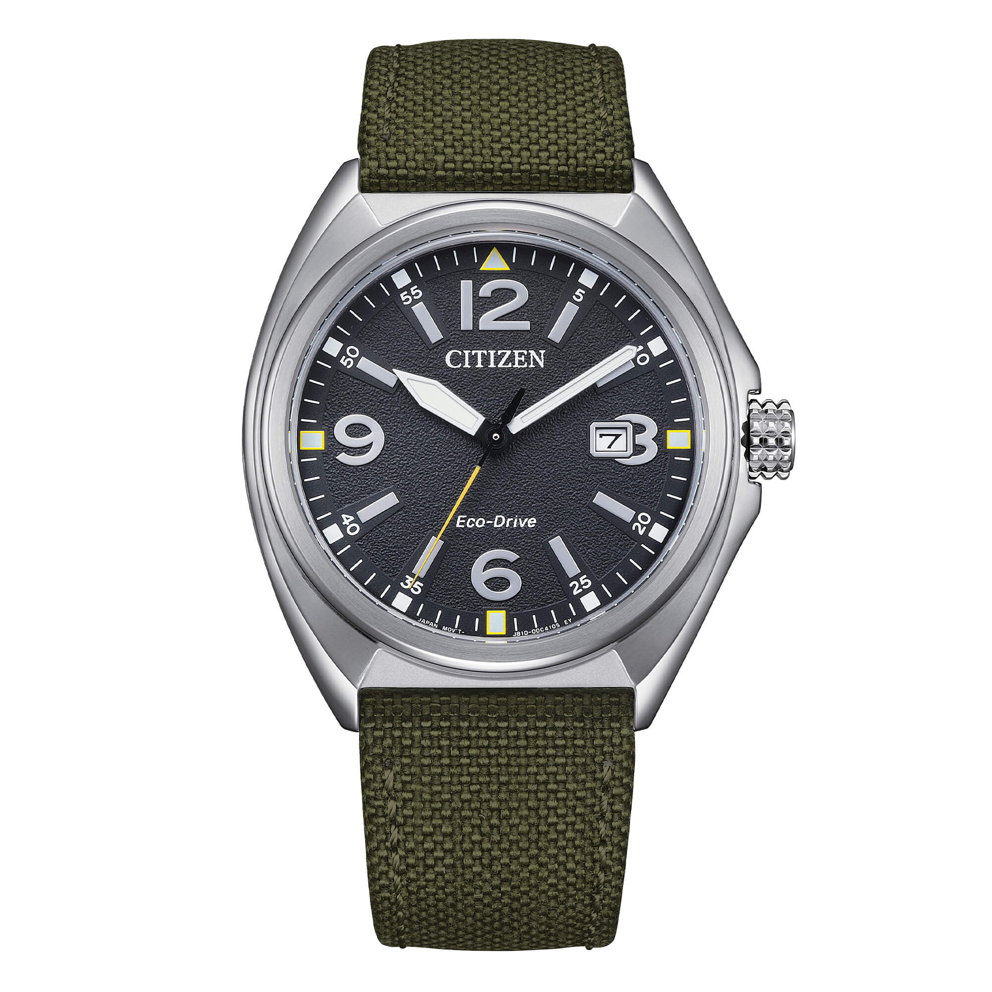 Orologio Citizen Military in acciaio cinturino in tessuto verde AW1571-09E