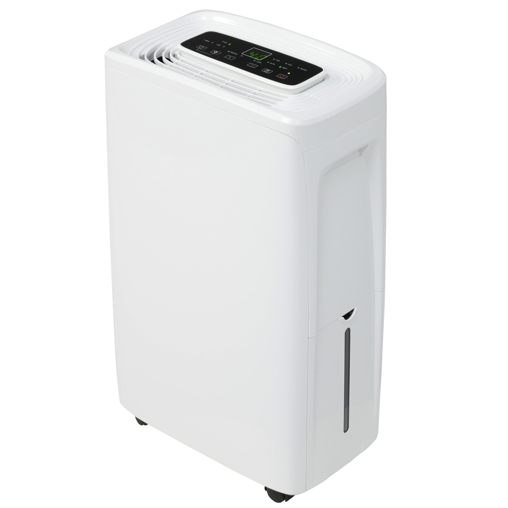 Luftentfeuchter Elektrisch, Entfeuchter 12L/Tag mit Digitalanzeige, 3 Modi, 24H-Timer