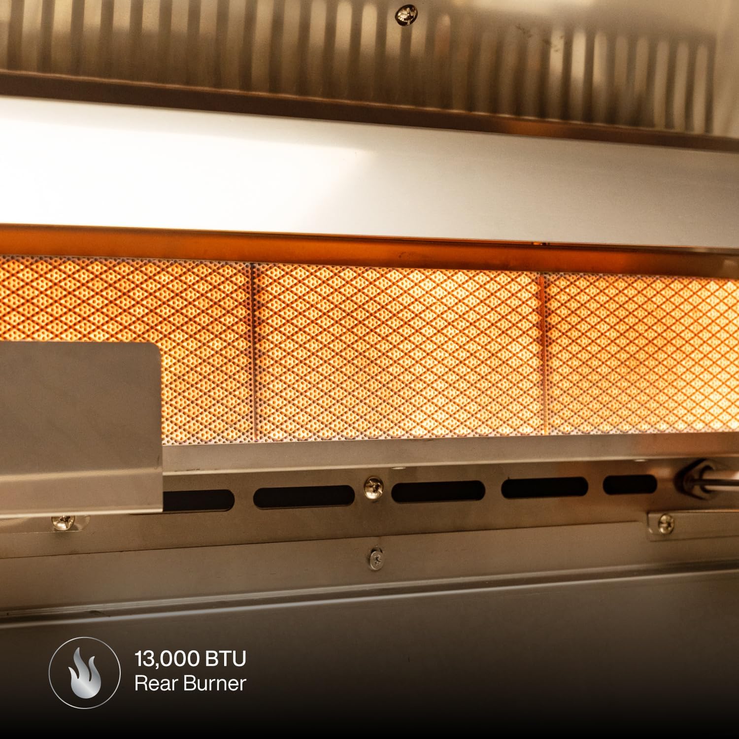 Spire Premium 5 Burner Built In Gas Grill Island Head  Stainless Steel 30 Inch Propane Grill with Rear Burner  63 000 BTUs  750 SQ In Racks  Dual Fuel Compatibility - 740-0788P