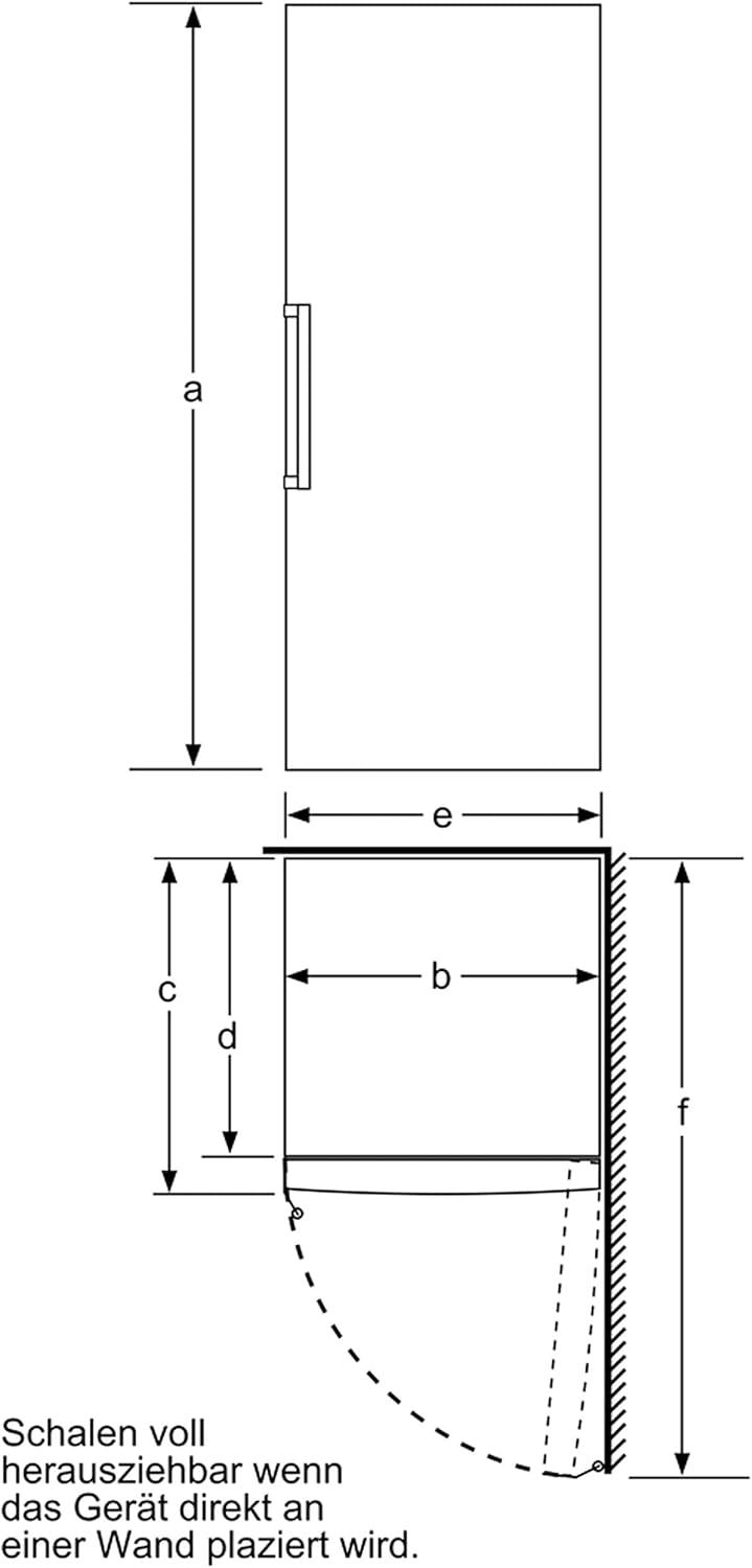 Bosch GIV11ADC0 Serie 6 Einbau-Gefrierschrank, 95 kWh, Jahr, 70 l, LowFrost, FreshSense, 72 x 56