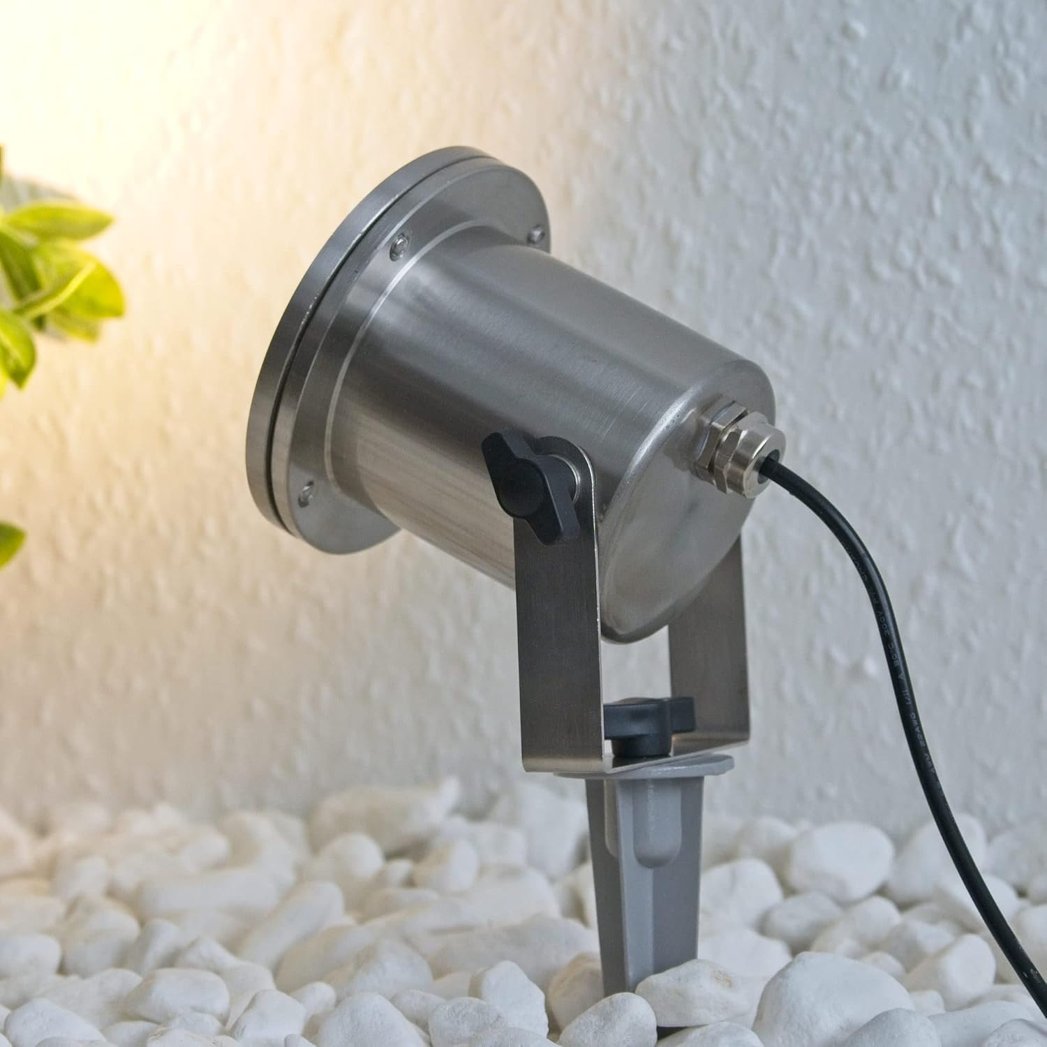 VBLED 3er Set LED-Teichstrahler/Gartenteich Licht 12V, aus Edelstahl IP68 mit MR16 Leuchtmittel 5W