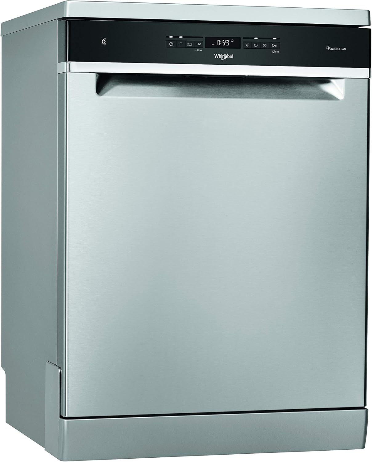 Whirlpool WFO 3O41 PL X - Lavastoviglie Libera Installazione Per 14 Coperti. Lavastoviglie Con Tecnologia Sesto Senso Larghezza 60,0cm, Profondità 59,0cm, Altezza 85,0cm, Classe Energetica C