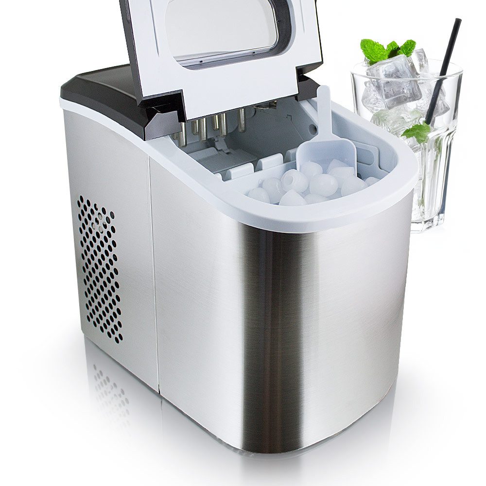 Elektrischer Eiswürfelbereiter Eiswürfelmaschine Icemaker Edelstahl