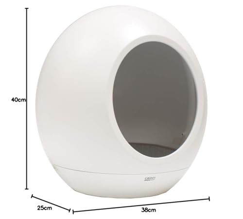 Croci Domus   Cuccia Gatto Interno 43 X 45,5 Cm   Casetta Per Gatti Chiusa, Automatica, Intelligente e Calmante Grazie al Letto con Temperatura Regolabile e ai 5 Suoni Rilassanti Integrati : Amazon.it: Prodotti per animali domestici