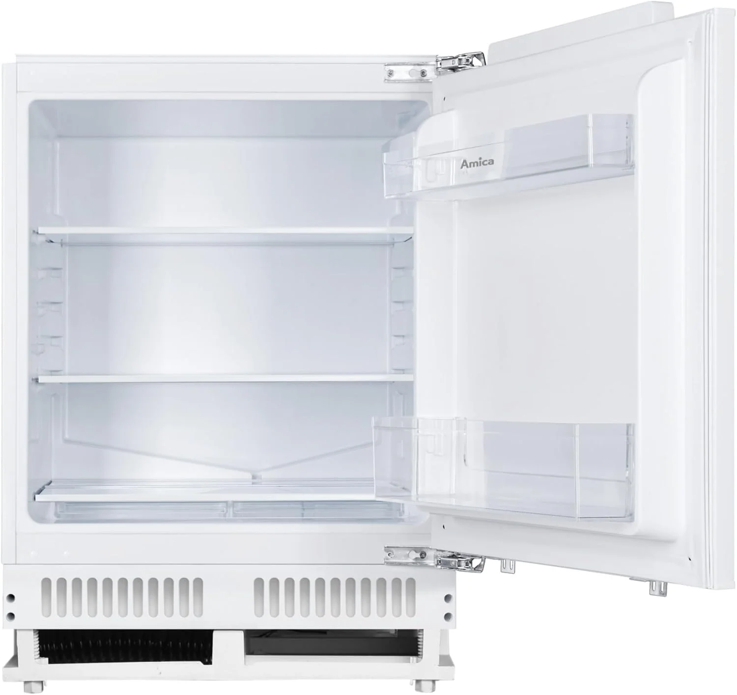 Amica Unterbau‑Vollraum‑Kühlschrank Festtür‑Technik 820 mm Nische elektronische Steuerung Inverter‑Motor LED Beleuchtung 81,8 x 59,6 x 55,5 cm