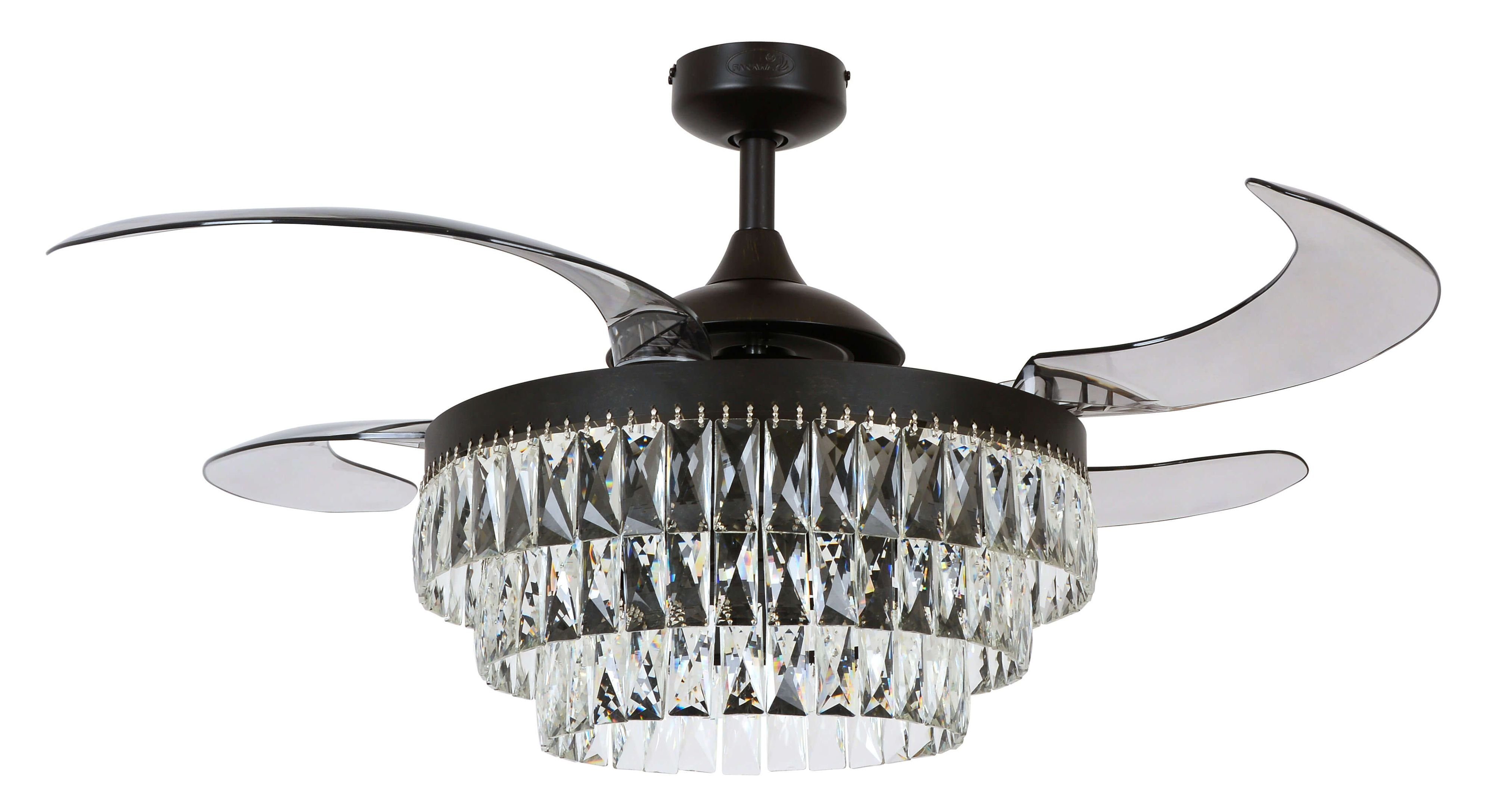 Deckenventilator Deckenventilator Fanaway Veil Schwarz mit Licht