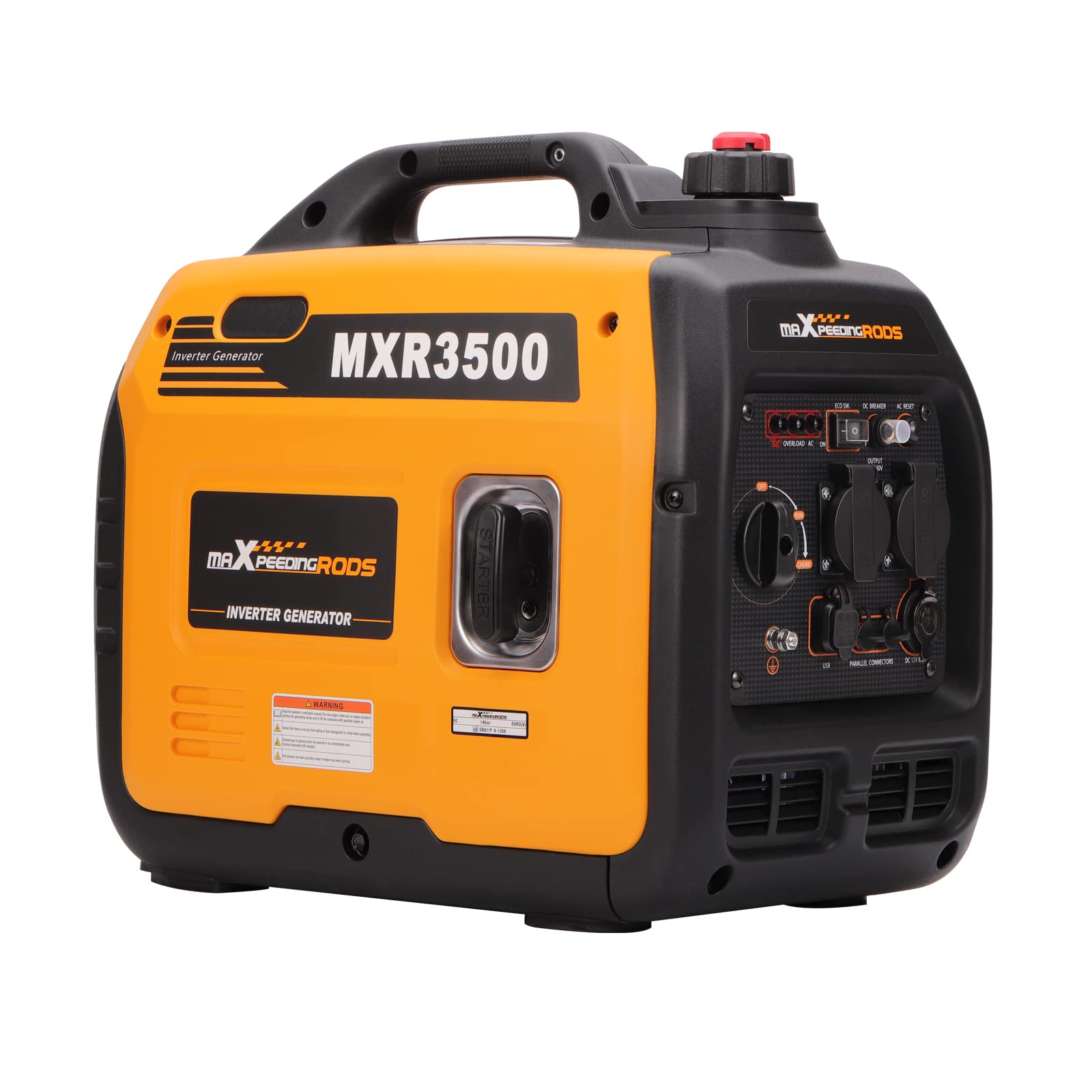Inverter Stromerzeuger 3300W Benzin Stromgenerator 3000W Dauerleistung 230V leise für Camping und Zuhause
