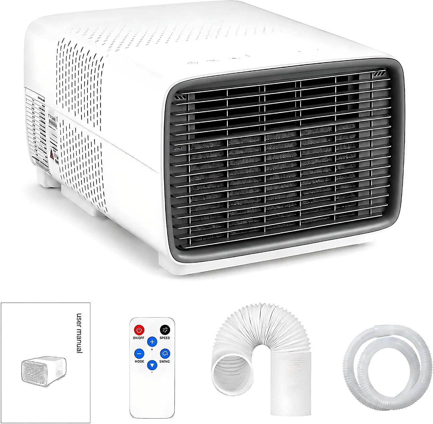 Klimaanlage, 280 W, Schwarz, Mini-Klimagerät, umweltfreundliches Mini-Kompressor-Klimagerät für, energieeffizientes Gerät