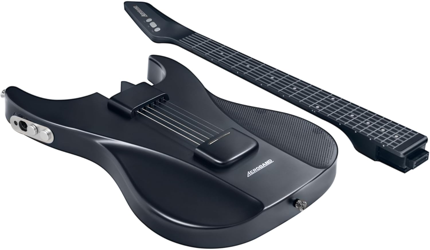 AeroBand Gitarrenlose Akustik-Elektro-Reisegitarre, tragbare stille Gitarre mit abnehmbarem Griffbrett, smarte Gitarre für Anfänger, Erwachsene, Teenager, Geschenk