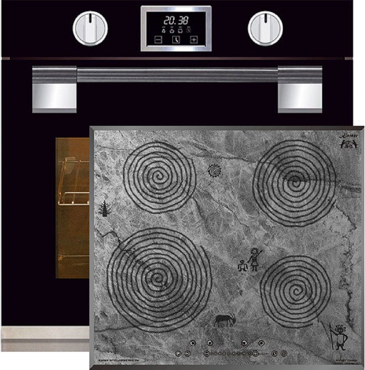 Backofen-Set EH 6338 S+KCT 6705 FI Ära/