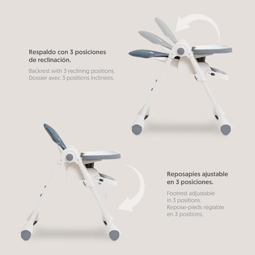 Seggiolone in alluminio per bambini, grigio : Prima infanzia