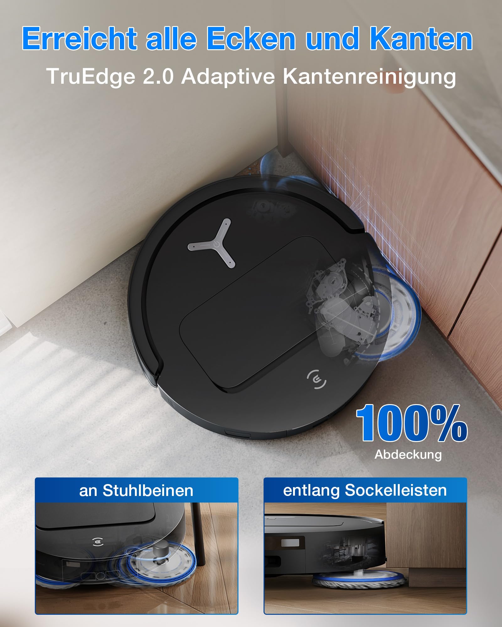 Saugroboter T50 Omni Gen3 mit 25.000 Pa, ZeroTangle 3.0 und All-in-One-OMNI-Station