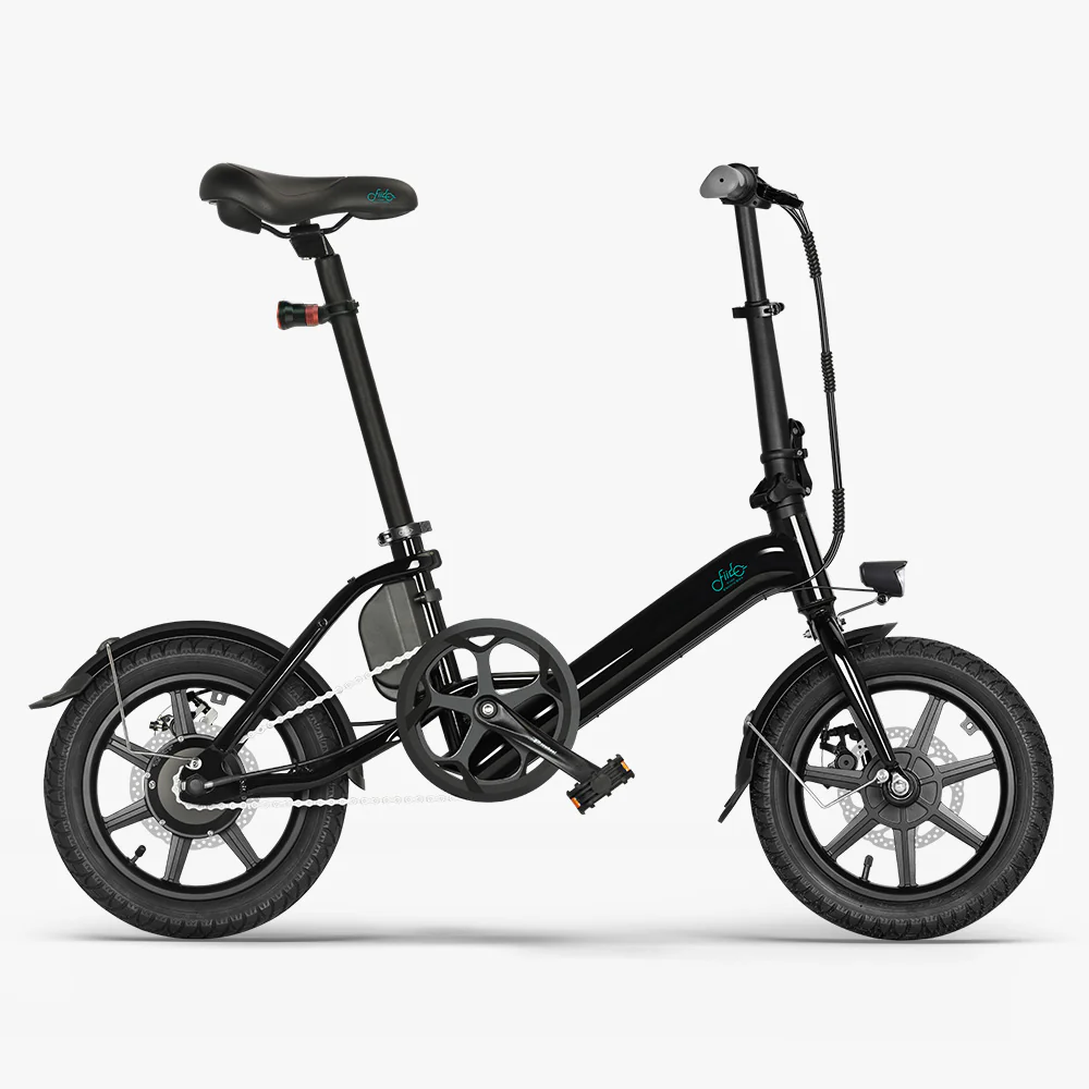 2025 Fiido D3 Pro Mini elektrische fiets C Compacte e-bike voor stad & woon-werkverkeer, 250W motor, opvouwbaar