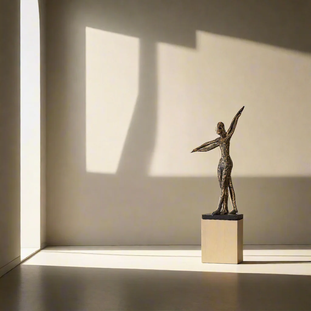 Bronze Resin Standing Couple �C Elegant Modern Sculpture (42cm)