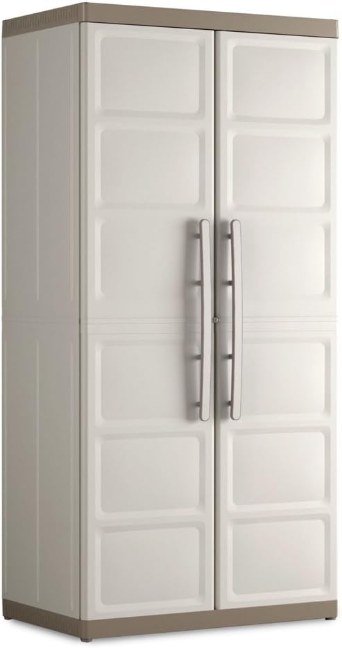 Keter Excellence Armadio per interni ed esterni, colore: beige/sabbia, 89 x 54 x 182 cm