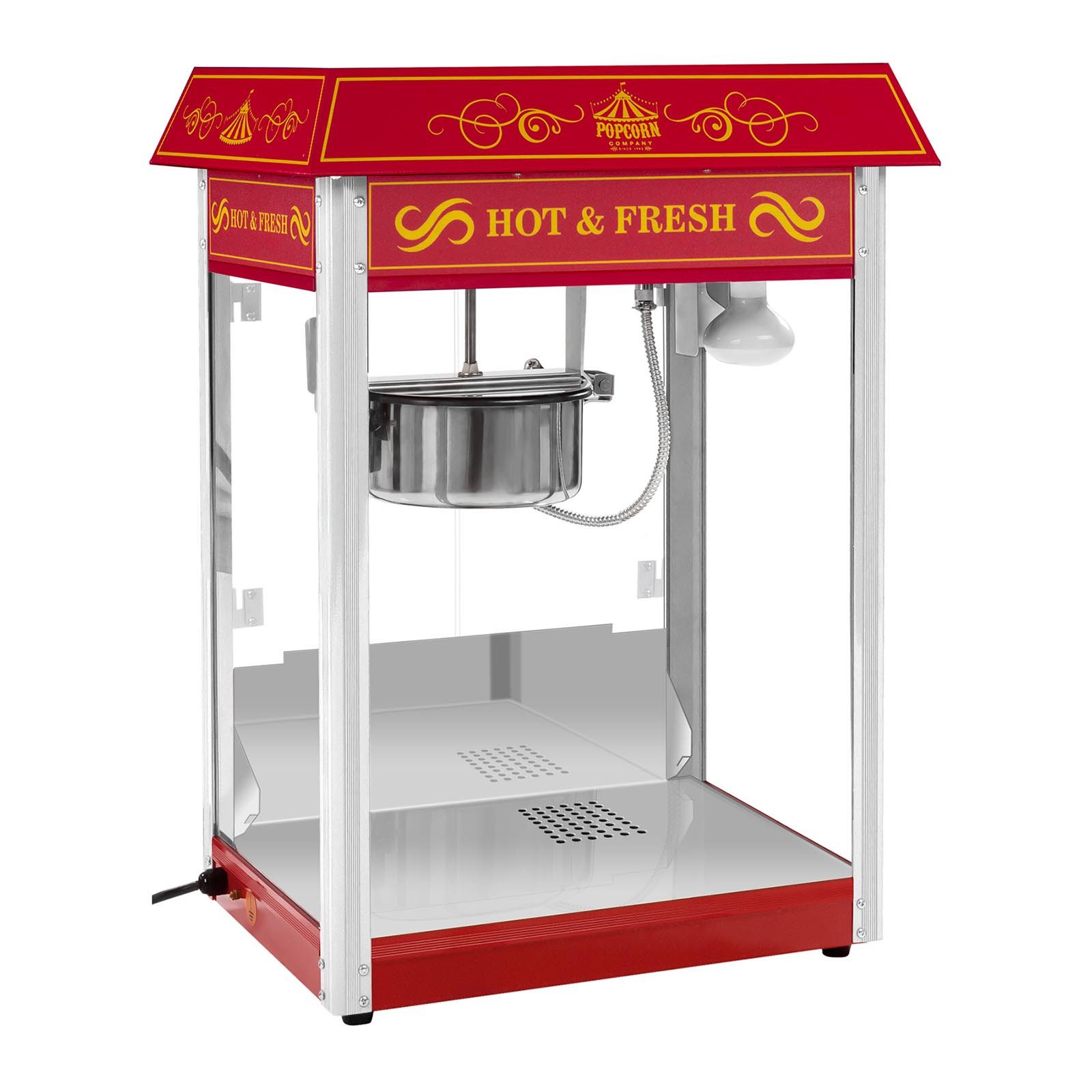 Popcornmaschine 5 kg/h Popcornautomat Popcorn Maschine Popcornmaker Rot 230 V Profi