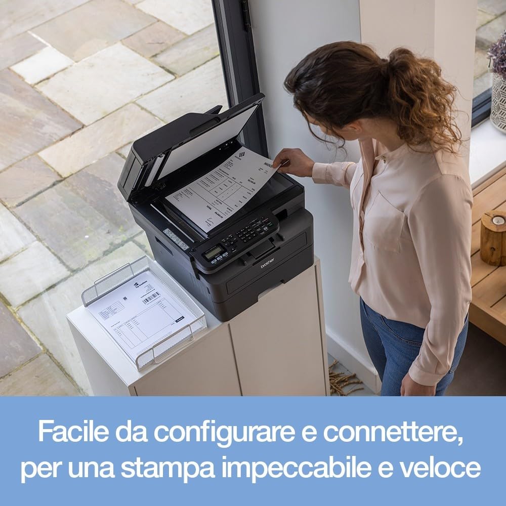 Monolaser-Multifunktionsdrucker MFC-L2835DW mit WLAN, LAN und USB, automatischem Duplexdruck sowie 50-Blatt-ADF