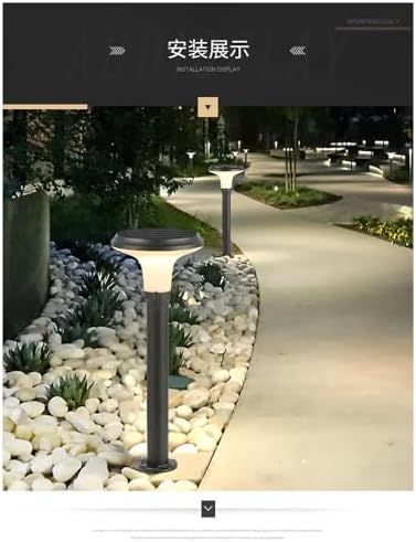 Stilvolle wasserdichte Gartenlampe, 92 cm, Außenleuchte für Villen, Innenhöfe und Wohnbereiche, ideal für Wege und Landschaftsdekoration (1 Stück)