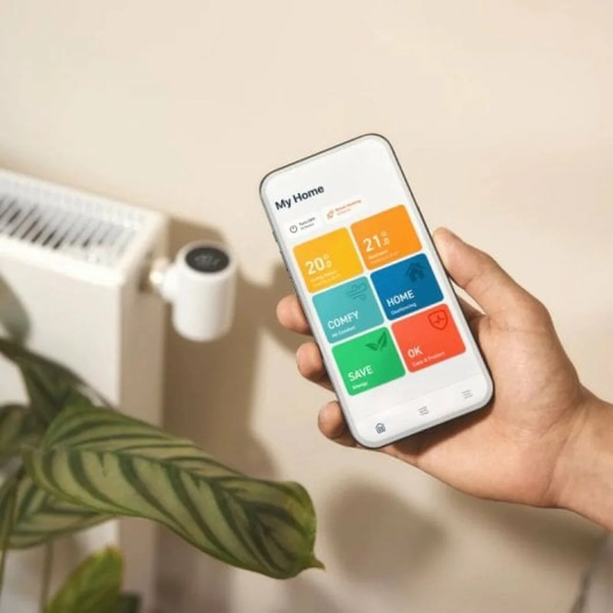 2025 Termostato intelligente per radiatori con controllo via app e integrazione con il sistema domotico – installazione semplice, risparmiatore di energia, compatibile con i radiatori comuni