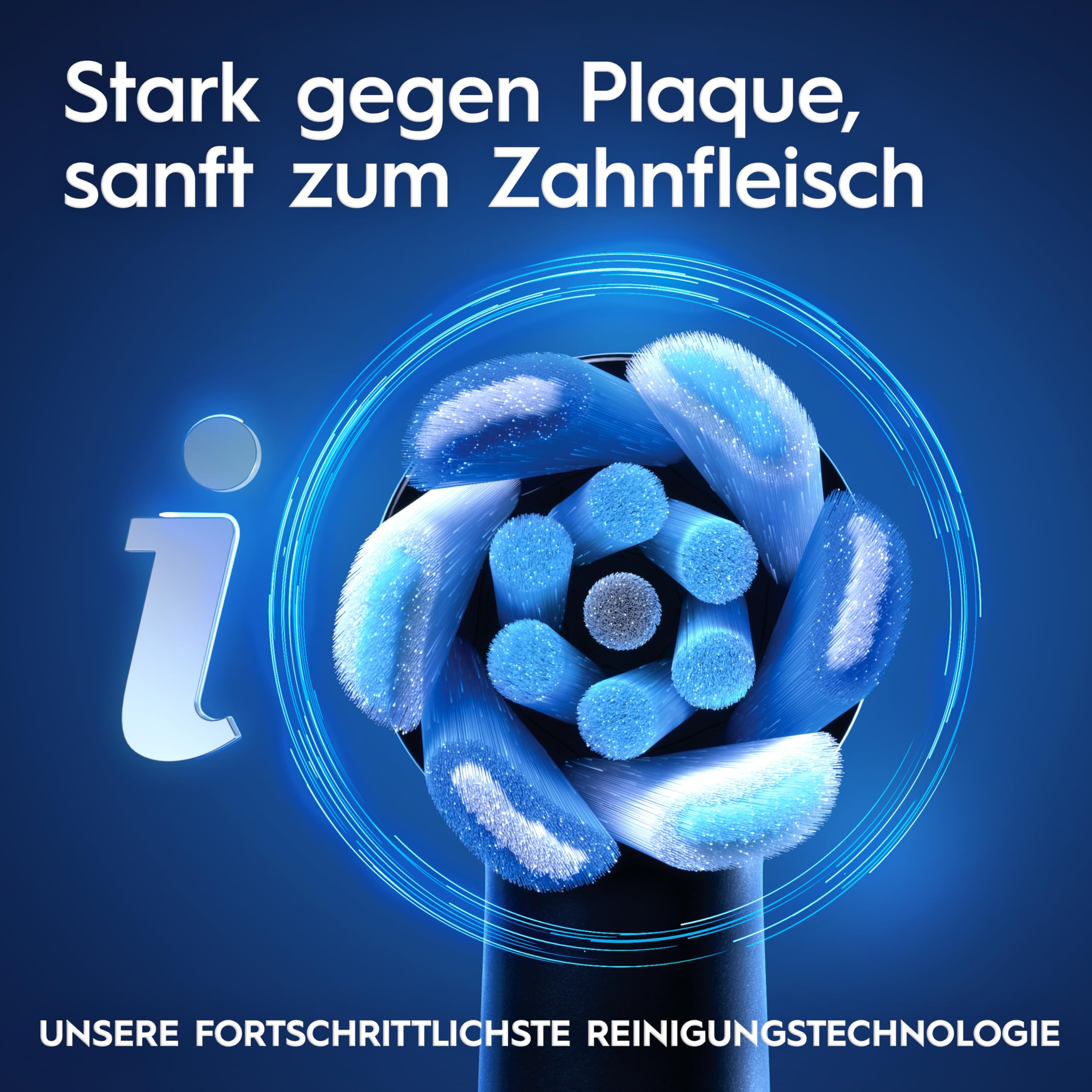 Elektrische Zahnbürste iO Series 9 mit 7 Putzmodi, 3 Aufsteckbürsten, Lade-Reise-Etui und Ladestation in Schwarz