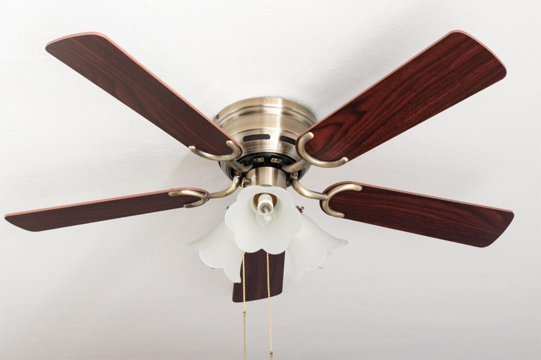 Deckenventilator Deckenventilator Kisa Deluxe MA Rosenholz / Walnuss mit Licht