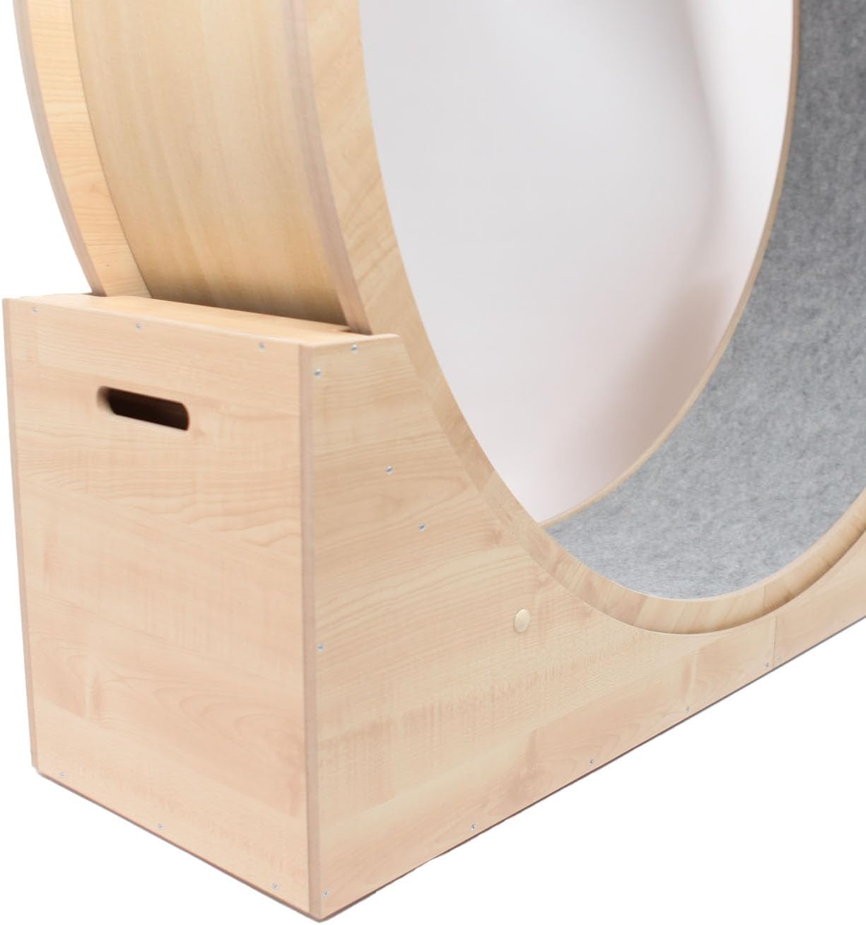 Elmato Katzenlaufrad Simba L & XXL ca. 120 cm / 140 cm in weiß/beige & grau/meliert (beige, 120 cm)