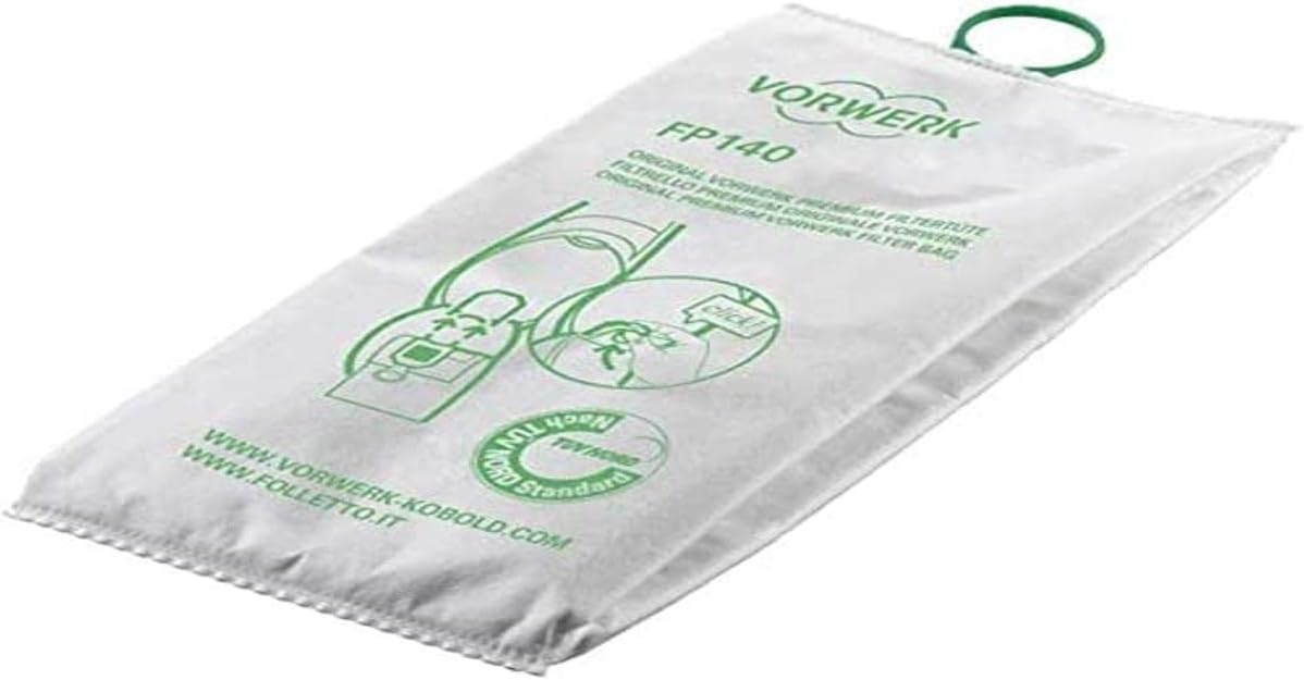 Sacchetti Folletto Vk 140 E Vk 150, Filtrelli Originali Vorwerk