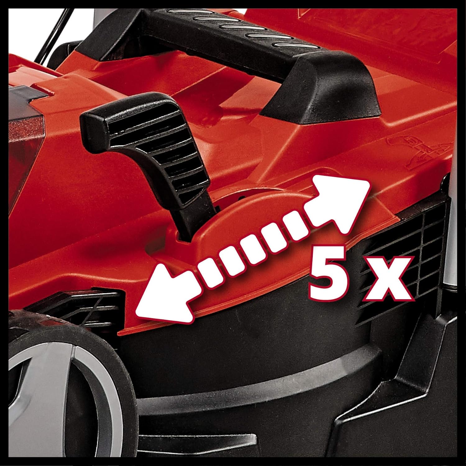 Einhell Akku-Rasenmher GE-CM 18/33 Li-Solo Power X-Change (18 V, 33 cm Schnittbreite, bis 200 m, Brushless, 30L Grasfangkorb, 25-65 mm Schnitthhe, ohne Akku)