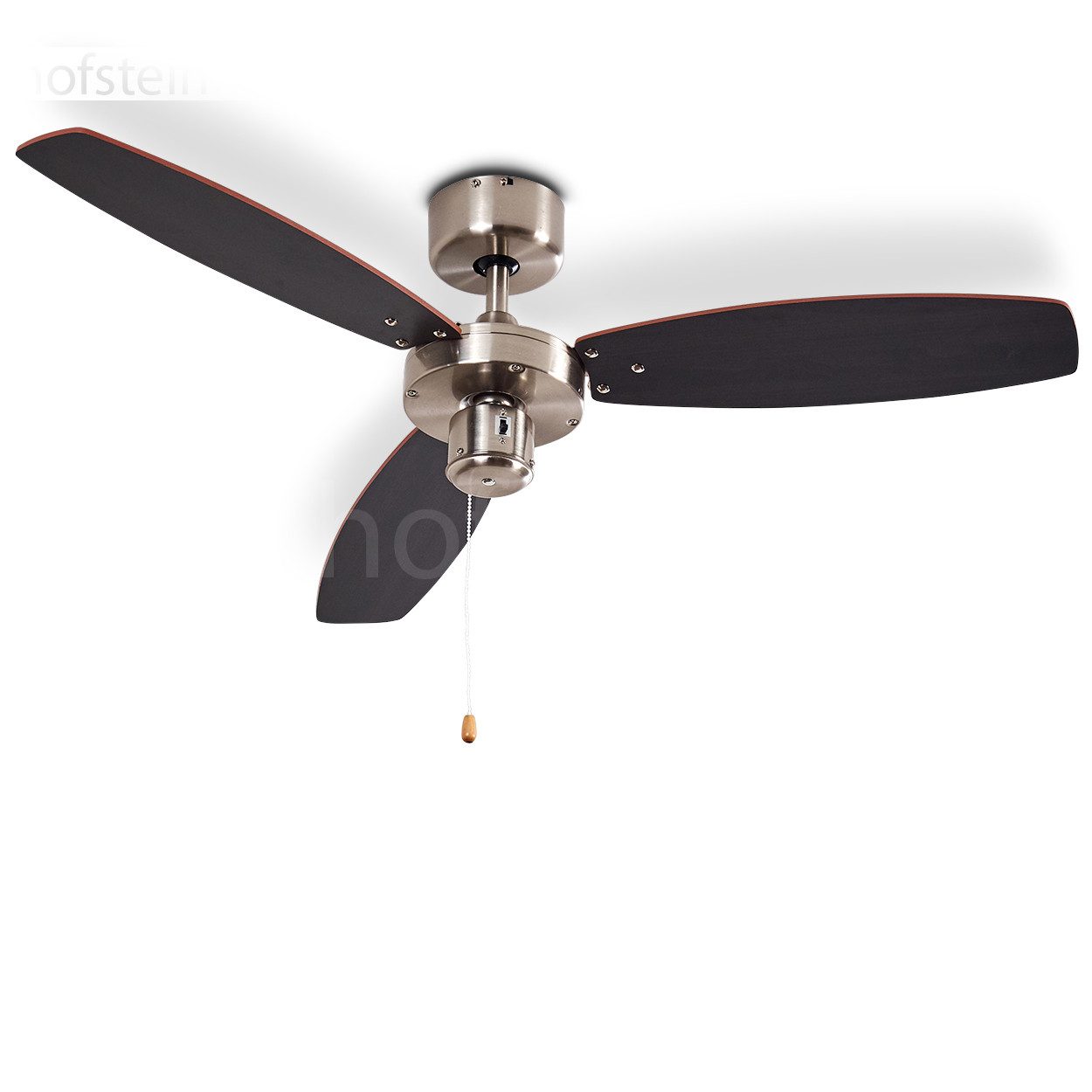 Deckenventilator »Priore« Deckenventilator, Metall/Holz, Nickel-matt/Silber und Braun