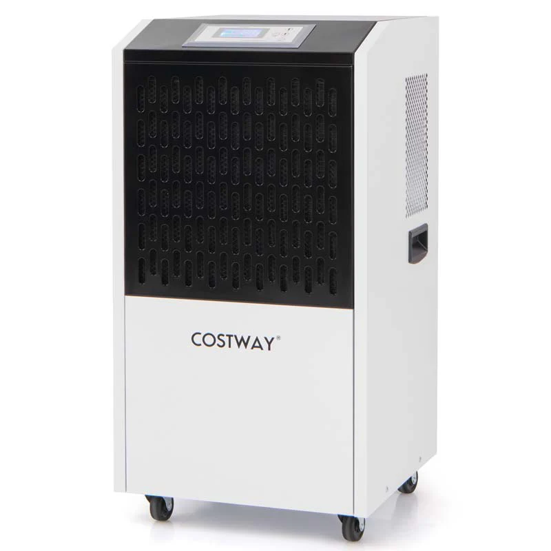 250 Pints Portable Commercial Dehumidifier With Drain Hose Amp 4 Wheels Heavy Duty Industrial Dehumidifier For Basement Warehouse