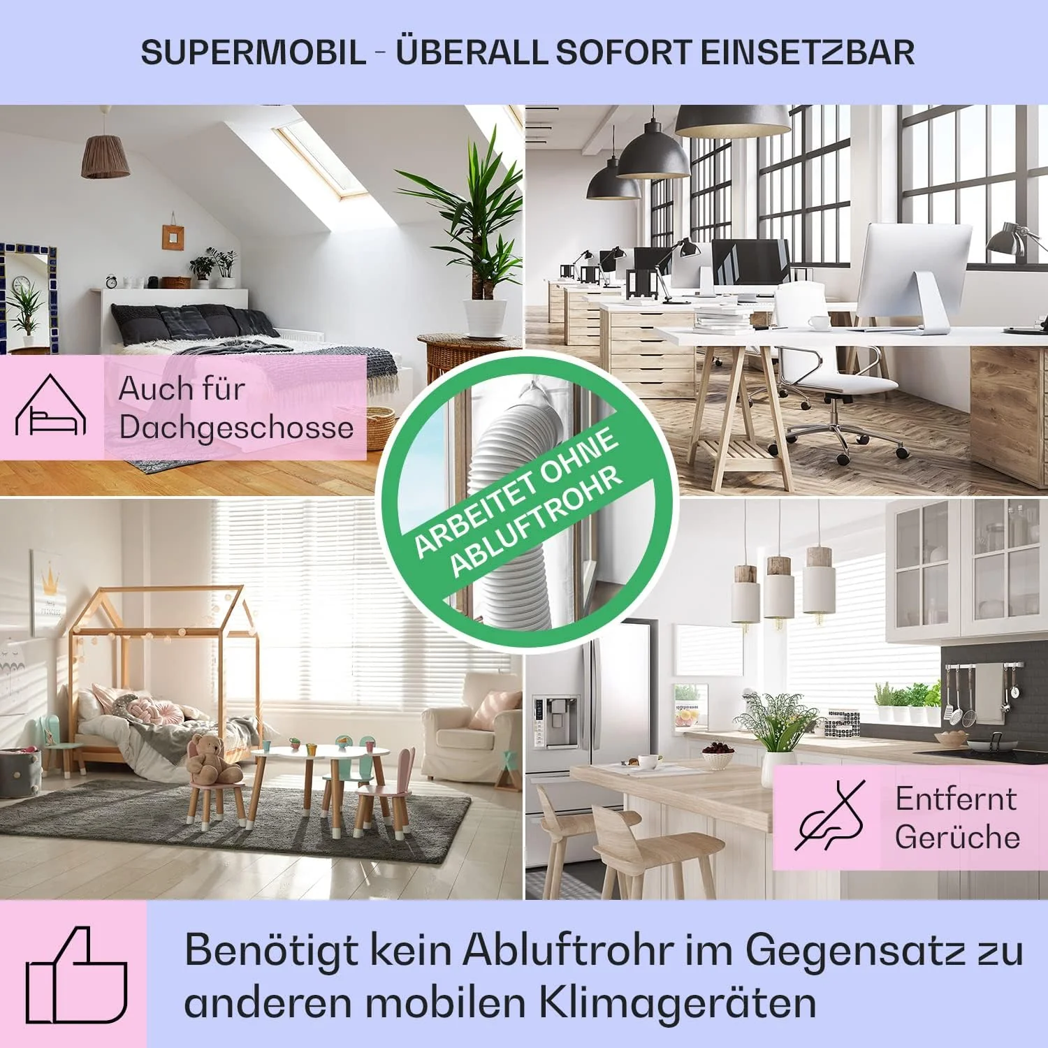 Klarstein Luftk��hler mit Wasserk��hlung, Leiser 4-in-1 Verdunstungsk��hler, Luftbefeuchter, Ventilator & Nachtmodus, Mobile Klimager?te Luftk��hler 7L, 65W Air Cooler, 330m3/h K��hlender Luftstrom
