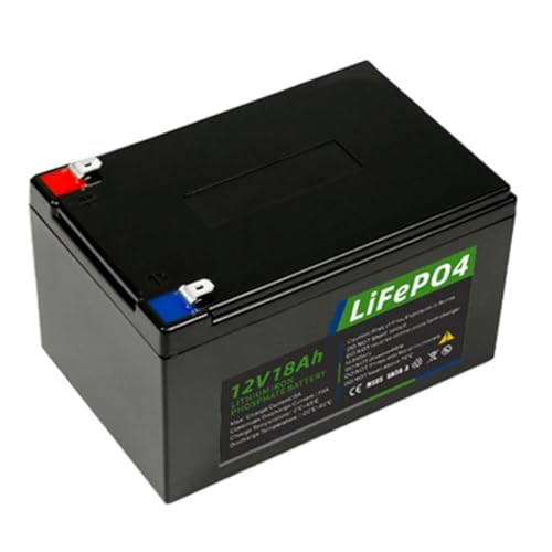 HJGHY Batteria 12V 18Ah Lifepo4 Batteria al Litio Ricaricabile da 12V con Oltre 2000 cicli per Campeggio all'aperto : Amazon.it: Sport e tempo libero