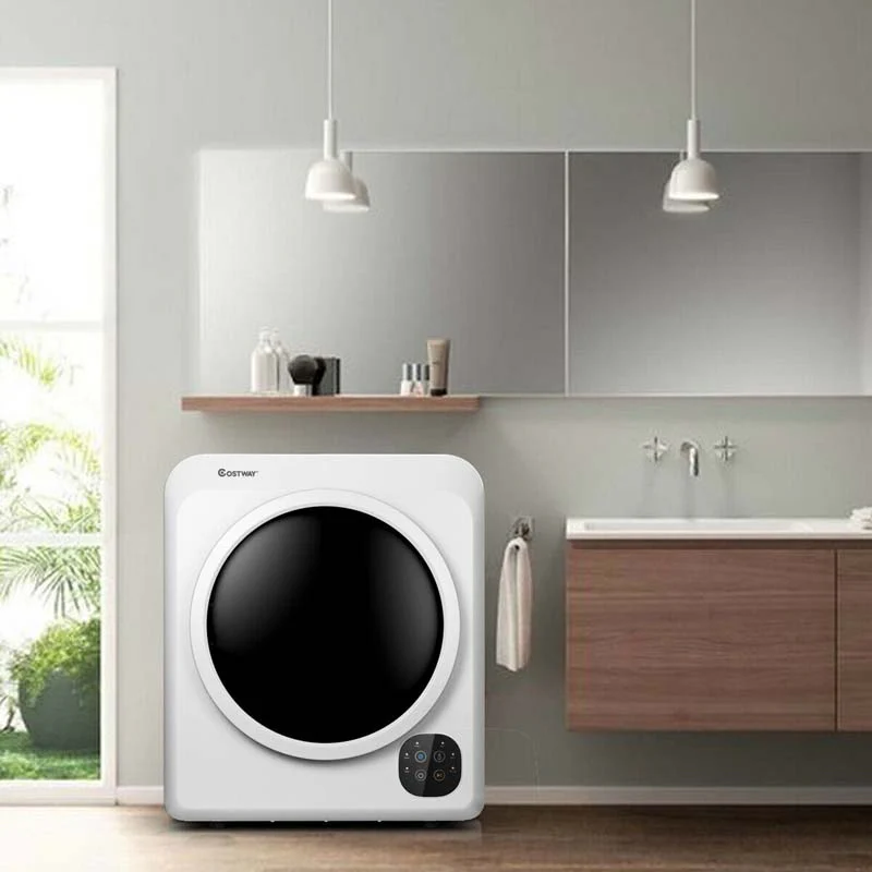 132 Lbs Portable Dryer For Apartments 1700W Front Load Tumble Dryer Compact Clothes Dryer Machine