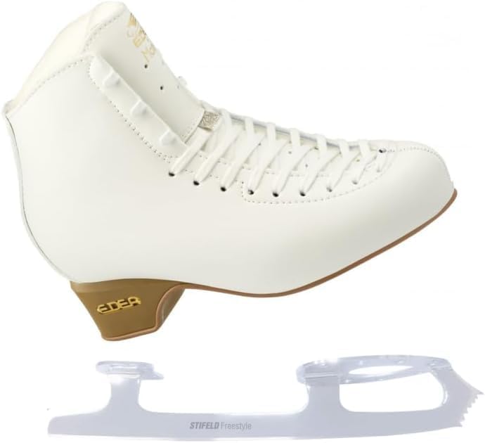 L'Estel Skates Edea Edea Stiefel mit Stifeld Club 2000 Klingen für Einzel- und Doppelsprünge, Eislaufen