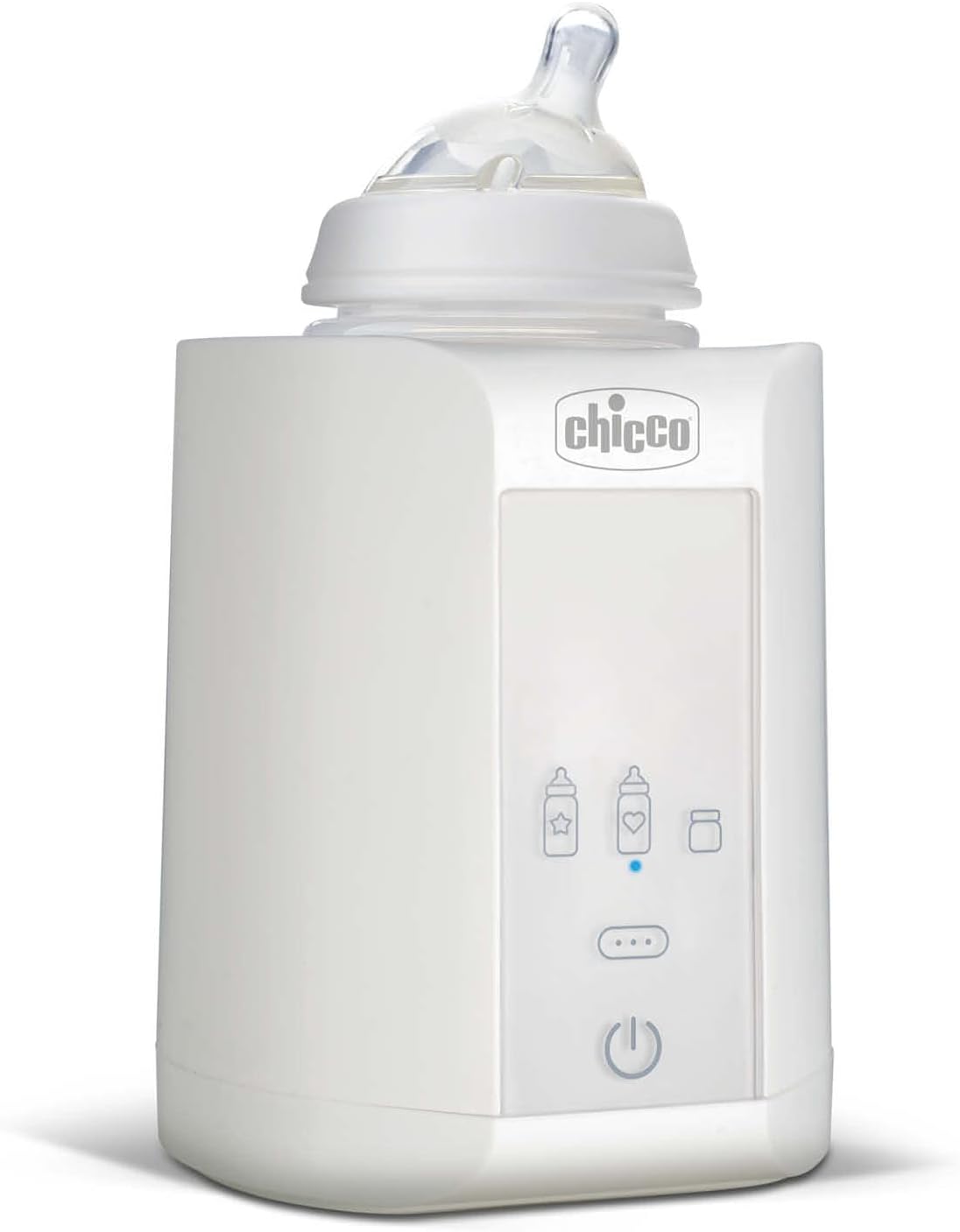 Chicco Baby Bottle Warmer and Feeding Warmer, with Three Programmes, Automatic Shut-Off After One Hour, Keeps Heat Up to an Hour, White, ?14 x 14 x 17.5 cm; 481 g