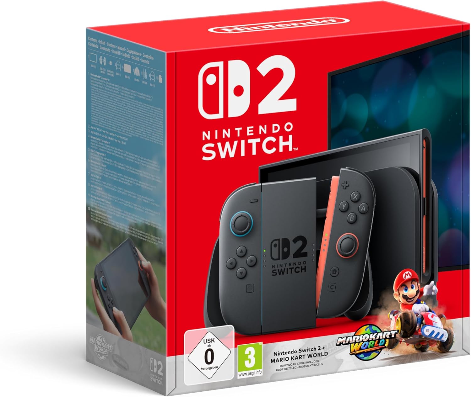 Console  Switch 2 +Kart World (Gioco digitale incluso)